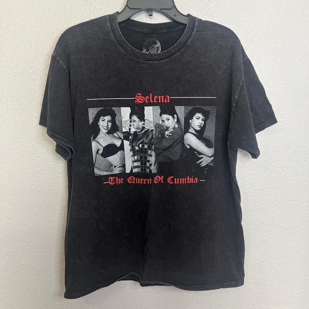 Selena Graphic TShirt Gray Wash Size Medium - Picture 3 of 4